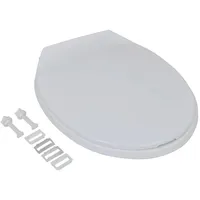 VidaXL Toilettensitze mit Absenkautomatik 2 Stk. Kunststoff Weiß