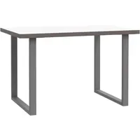 Forte Schreibtisch Keflavik Weiß / Grau