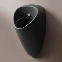 Vitra Plural Urinal 7808B083-5330 33x34,5x60,5cm, Batteriebetrieb schwarz matt,