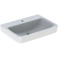 Geberit Renova Plan Waschtisch 65cm, Hahnloch ohne Überlauf, weiß