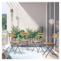 VidaXL Klappbare Bistrostühle Gartenstuhl 45 x 95 x 27,5