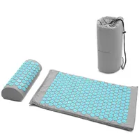 Navaris 2in1 Akupressur Massage Set - Akupressurmatte und Kissen