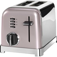 Cuisinart CPT160PIE 2-Scheiben-Edelstahl-Toaster Silber 6 Stufen - Rosa
