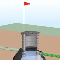 Rewatec WIMPI Pegel- und Kontrollanzeige schwarz