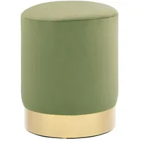 VidaXL Hocker Samt 28 x 36 cm Senfgrün/Golden