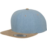 Flexfit Chambray-Suede Snapback Blue/Beige, - beige