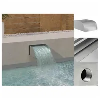 VidaXL Wasserfall 30x34x14 cm Edelstahl 304