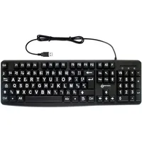 Geemarc Multimedia Large Print Keyboard Tastatur