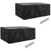 VidaXL Gartenmöbel-Abdeckungen 2 Stk. 10 Ösen 229x113 cm