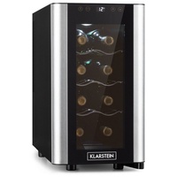 Klarstein Reserva 8 Slim Uno Weinkühlschrank 23 Liter Edelstahl
