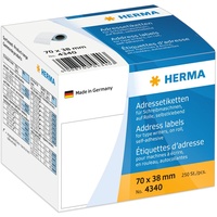 Herma Adressetiketten 4340 weiß 70,0 x 38,0 mm