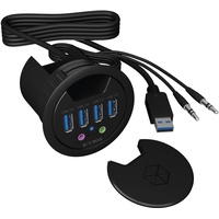 Icy Box IB-HUB1403A - 4 Port USB 3.0 Tisch-Hub