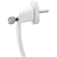 Olympia Fenstergriff mit Schloss FGS 100 weiss