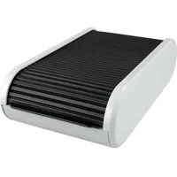 Helit Visitenkartenbox 13,6 x 24 x 6,7 cm Lichtgrau/Schwarz