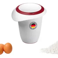 Westmark Quirltopf mit Deckel 1 l rot/weiß