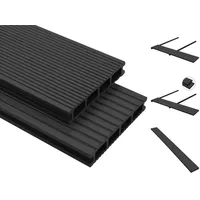 VidaXL WPC Terrassendielen 20 m2 4 m anthrazit