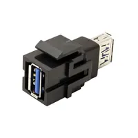 Bachmann USB 3.0 Kupplung Typ A/A, schwarz