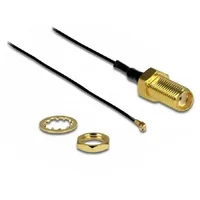 DeLock 88814 - WLAN Kabel, SMA Einbaubuchse, MHF IV/HSC
