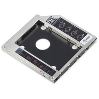 Digitus SSD/HDD Einbaurahmen für CD/DVD/Blu-ray Laufwerksschacht, SATA auf SATA
