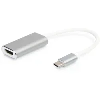 Digitus USB-C zu HDMI Adapter 20 cm Grau/Weiß/Silber