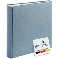 Goldbuch Summertime Trend2 30x31 100 weiße Seiten blau-grau
