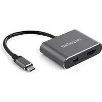 Startech USB-C-Multiport Adapter 15,20 cm Schwarz/Grau
