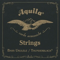 Aquila 140U Thunderblack Bass-Ukulelen-Set, EADG