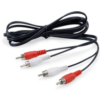 Equip 147094 2-Cinch-Stecker-auf-Stecker-Stereo-Audiokabel, 2,5m