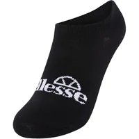 Ellesse Frimo 3 Pack No Show Socks, Black, 6-8.5