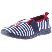 Playshoes MARITIM, Unisex-Kinder Niedrige Hausschuhe, (Marine/Weiß 22/23 EU (6