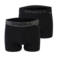 O'Neill Herren Boxershort Plain 2er Pack schwarz XXL