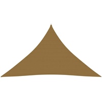 VidaXL Sonnensegel 160 g/m2 Taupe 3,5x3,5x4,9 m HDPE