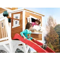 Axi Spielhaus Max braun/weiß/rot