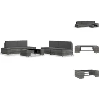 VidaXL Garten-Lounge-Set 5-tlg. grau 3054606