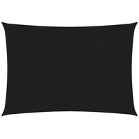 VidaXL Sonnensegel 160 g/m2 Schwarz 3x4,5 m HDPE