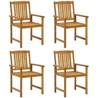 VidaXL Gartenstühle mit Kissen 50 x 50 x 92