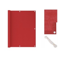 VidaXL Windschutz 120 x 400 cm Rot Polyethylen