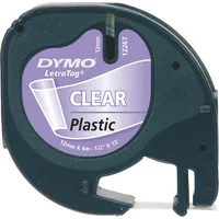 Dymo LetraTag 16951 Beschriftungsband, 12mm transparent (S0721550)