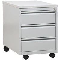 Gürkan Rollcontainer lichtgrau 3 Auszüge