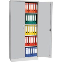 Gürkan Stahlschrank 100111 lichtgrau 92,0 x 42,0 x 195,0