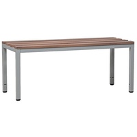 Gürkan Garderobenbank 107208 grau, buche Holz 120,0 cm