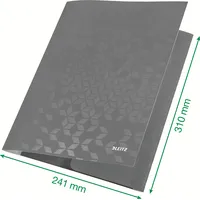 Leitz WOW Eckspannermappe Schwarz,