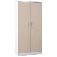 Gürkan Stahlschrank 100118 verkehrsweiß, ahorn 92,0 x 42,0 x