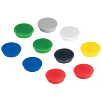 Franken Haftmagnet Magnete farbsortiert, Kunststoff Ø 1,27 cm, 10