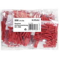 Herlitz Gewinnlose 501-1000 rot nummeriert