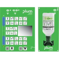 Plum Augenspülstation, inkl. Fl., 500 ml u. Wandhalter