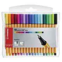 Stabilo point 88 Mini Fineliner farbsortiert 0,4 mm, 18
