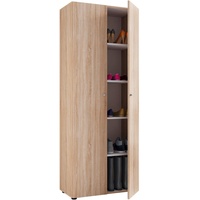 VCM Mehrzweckschrank Eichefarben ca. 70x178x40 cm)