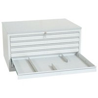 Lüllmann Planschrank buche, tiefschwarz 6 Schubladen 113,5 x 83,5