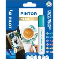 Pilot Pen PILOT PINTOR Metallic Kreativmarker farbsortiert 4,0 -
